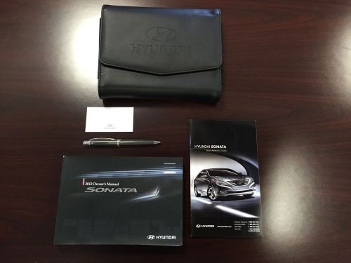 2012 hyundai sonata owners manual + case + pen + quick reference guide
