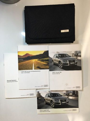 2011 audi q5 owners manual set. same day priority shipping!! #083