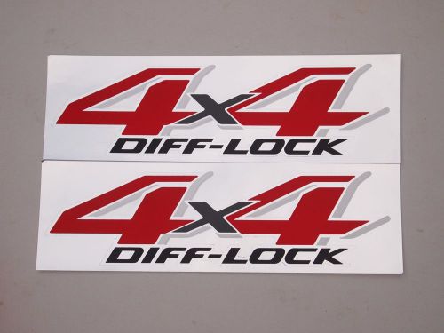 Pair 4x4 diff lock from toyota sticker decal logo for hilux revo high quality!!!