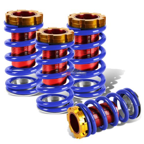 For civic/dc red scale adjustable 1-4&#034;lowering suspension blue coilover spring