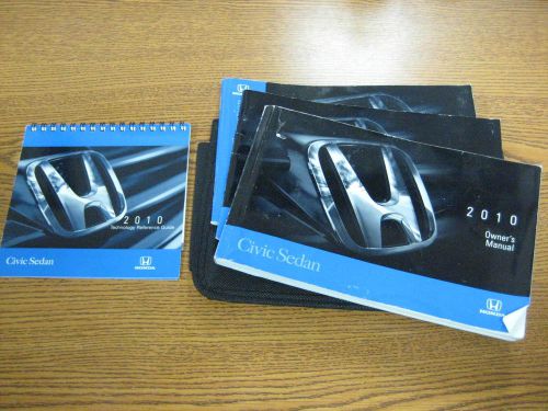 2010 honda civic sedan genuine oem owners manual