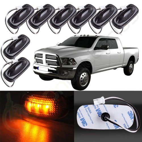 Sell 8x Smoked/Amber Front Side Fender Marker LED Lights for 20032009