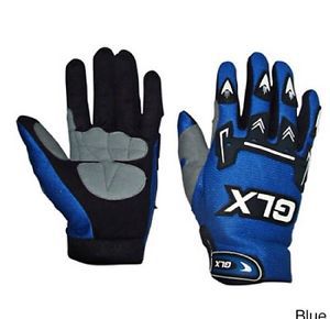 New glx motor cross dirt bike atv gloves adult blue medium