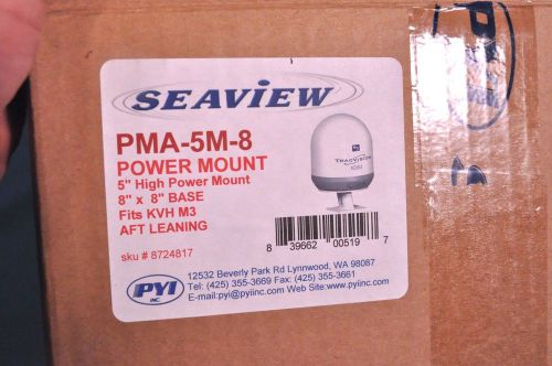 Seaview pma-5m-8 power satdome satellite marine antenna mast mount 5&#034; new