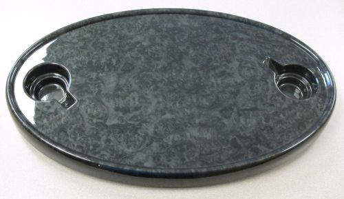 New 30&#034; x 18&#034; fiberglass boat table with 2 cup holders free shipping