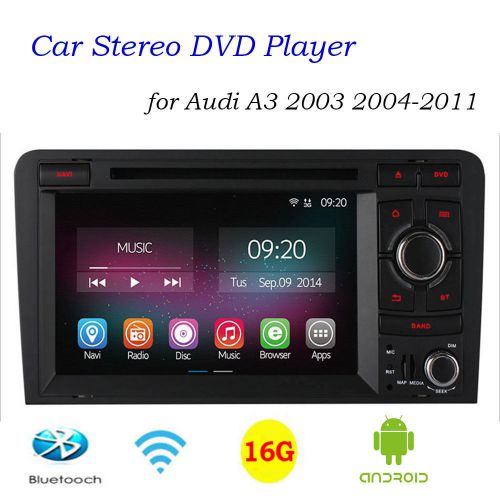 2g+16g quadcore 7&#039;&#039; car dvd radio player for audi a3 2003-2011 built-in wifi/gps