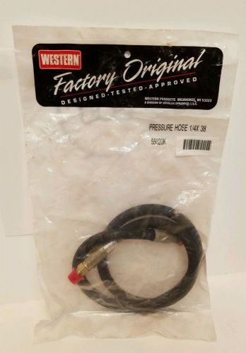 Western plow part #55020k – pressure hose 1/4″ x 38″