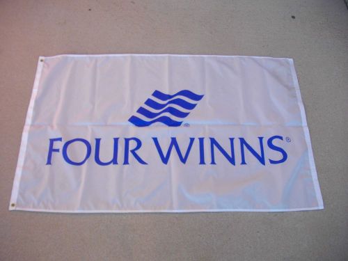 Four winns boats factory dealer flag banner boat marine man cave