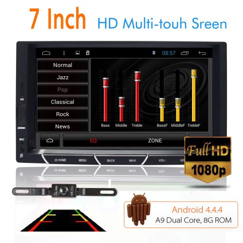 7&#034; 2din 2core android 4.4 car stereo gps navigation wifi 3g ipod usb+camera us