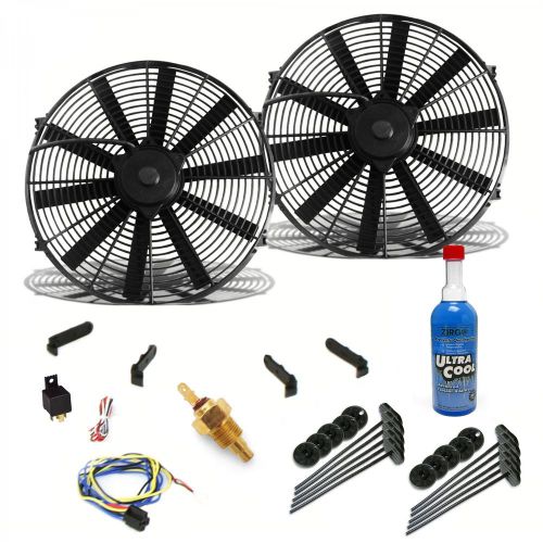 Zirgo super cool pack with two 1248 fcfm 12&#034; fans, fixed temp switch, harness