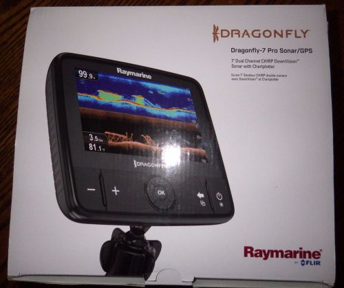 Raymarine dragonfly 7&#034; pro sonar / gps with dual channel chirp downvision