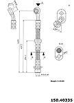 Centric parts 150.40335 rear brake hose