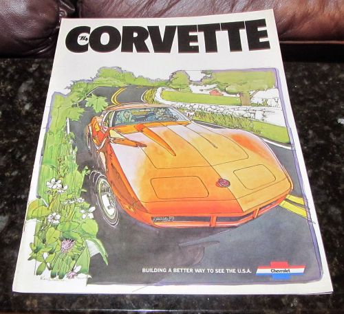 Nos 1974chevrolet corvette dealer brochure