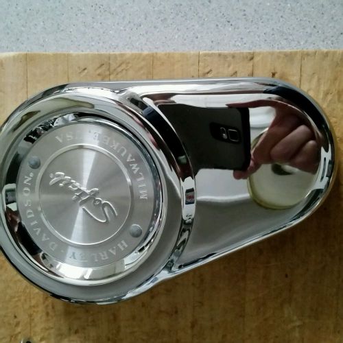 Harley-davidson softail chrome caliper rotor cover (original harley davidsoparts