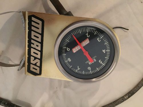 Vintage jones moroso10k mechanical cable drive tachometer / gasser / ratrod tach