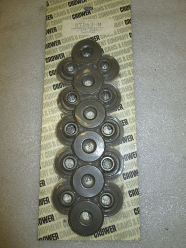 Crower chromoly retainers 3/8" valve stem 87063-m 7 degree set / 16 new