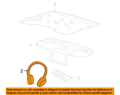 Ford oem front console-headphone yl1z18c604aa