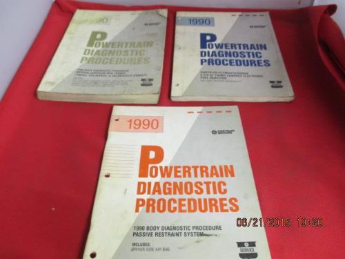 Lot of 3 1990 service manuals imperial chrysler new yorker landau 5th avenue