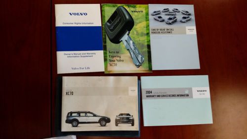 2004 volvo xc70 original owners manual guide and case