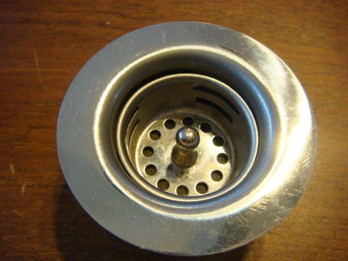 Sink drain stainless 1 3/4&#034; inches nos new 3&#034; inch new