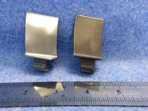 Lot of 2 scrap aviation engine turbine blades only for collectors/art
