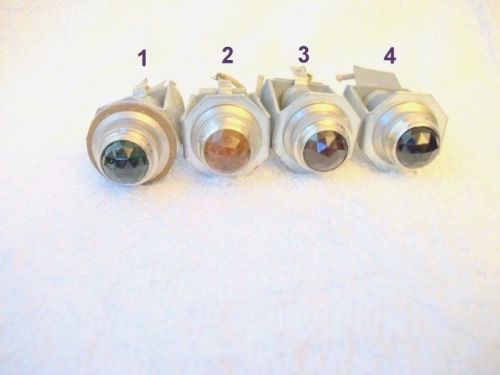 Vintage dial co instrument panel light 5/8&#034; faceted lens (4 are available)