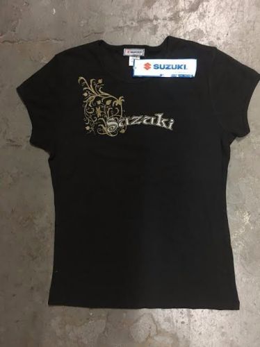 Suzuki womens' flower tee shirt- sz lrg