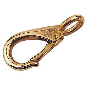 New brass boat snap  halyard &amp; outrigger flag clip snap