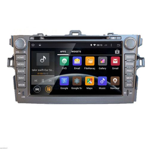 8" 2 din android 4.4 3g wifi car dvd gps navi radio for toyota corolla 2007-2011