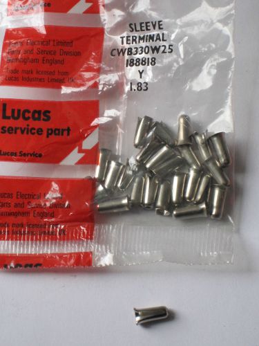 Lucas sleeve terminals 188818 cwb330w25 new jaguar austin healey mini mg triumph