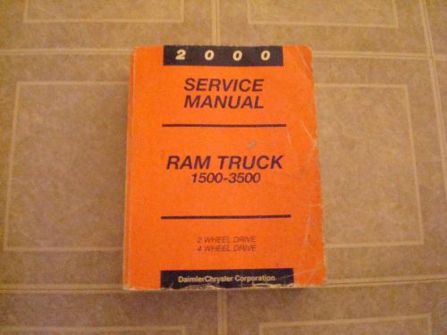 2000 dodge ram truck 1500 2500 3500 diesel work shop service repair manual books