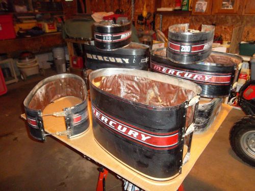 Vintage mercury/kiekhaefer- outboard engine covers/jackets- 9 different- look