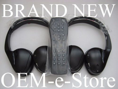 2007 to 2013 cadillac srx dvd entertainment headphones set + remote 100%oem
