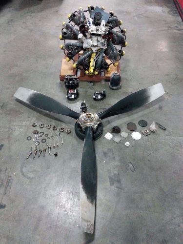 Pratt &amp; whitney r-1340-s3h1-g wasp engine 600hp! w/ hamilton standard propeller