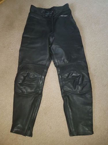 Frank thomas ladies womens leather motorcycle motorbike trousers - size 12