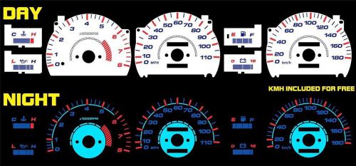 Toyota pickup &amp; 4runner white face halo plasma illumilgo glow gauges 6 color