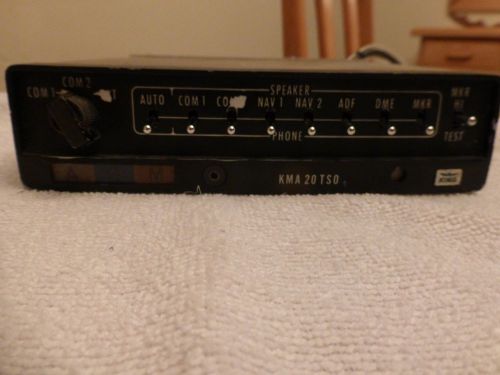 Bendix king kma20tso audio panel with 3 light marker beacon
