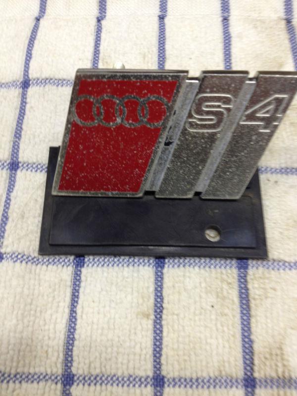 Audi s4 front grill emblem 1994 badge script 4a0 853 736 