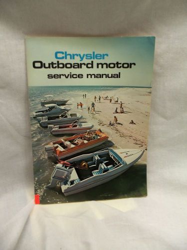 Chrysler outboard motor service manual