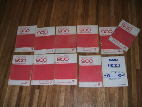 Set 1979-80 saab 900 service manuals, total of 11.