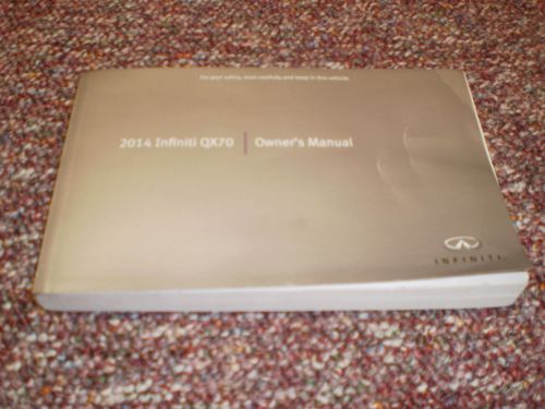 2014 infiniti qx70 suv owners manual book guide all models