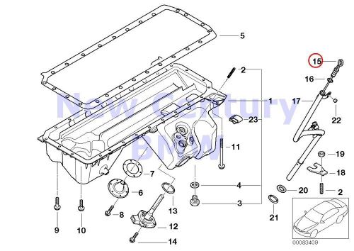 Bmw genuine oil pan/oil level indicator dipstick e46 e85 e86 z3