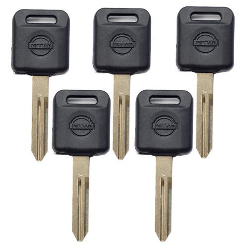 5pcs new ignition transponder key blank fit for nissan armada titan versa 350z 