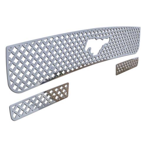 Ford Mustang 05-09 Stainless Diamond Mesh Front Metal Grille Trim Cover Insert, US $89.95, image 2