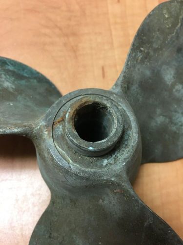 Bronze brass prop three blade propeller   9-1/2" diameter