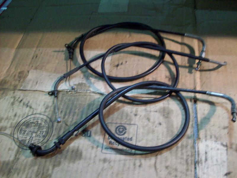1999 suzuki gsf 1200 s bandit throttle and chock cables lot of 3 oem