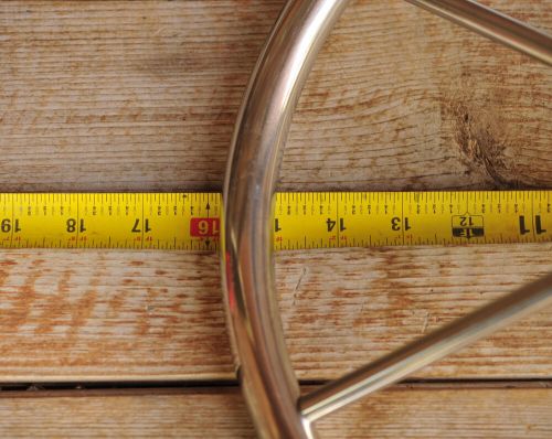 VTG Chrome Boat Steering Wheel Stainless Steel 16" 6-Spoke Sailboat Ship Marine, US $38.95, image 2