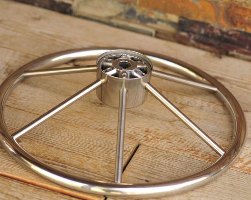 VTG Chrome Boat Steering Wheel Stainless Steel 16" 6-Spoke Sailboat Ship Marine, US $38.95, image 4