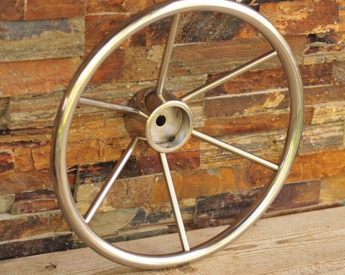 VTG Chrome Boat Steering Wheel Stainless Steel 16" 6-Spoke Sailboat Ship Marine, US $38.95, image 9