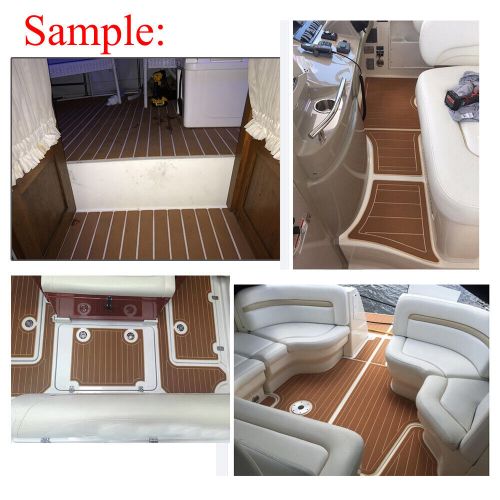 94.5" eva foam teak marine boat mats non-slip decking sheet pad flooring cover